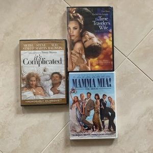 New Sealed DVDs The Time Traveler's Wife   It's Complicated   Mama Mia